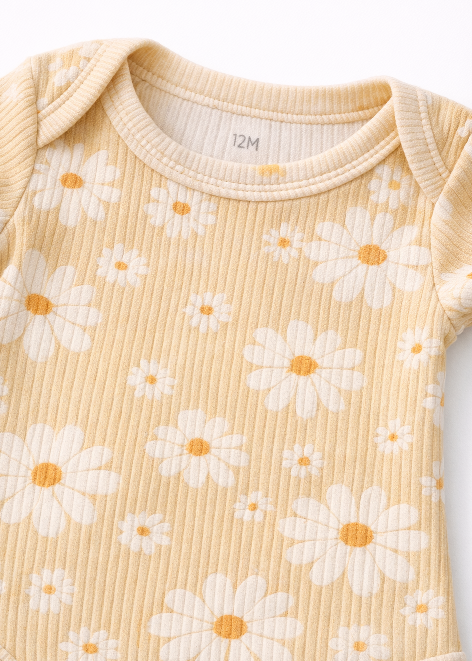 Mameluco/ Body Manga Corta para Bebé Niña | Algodón Estampado Floral