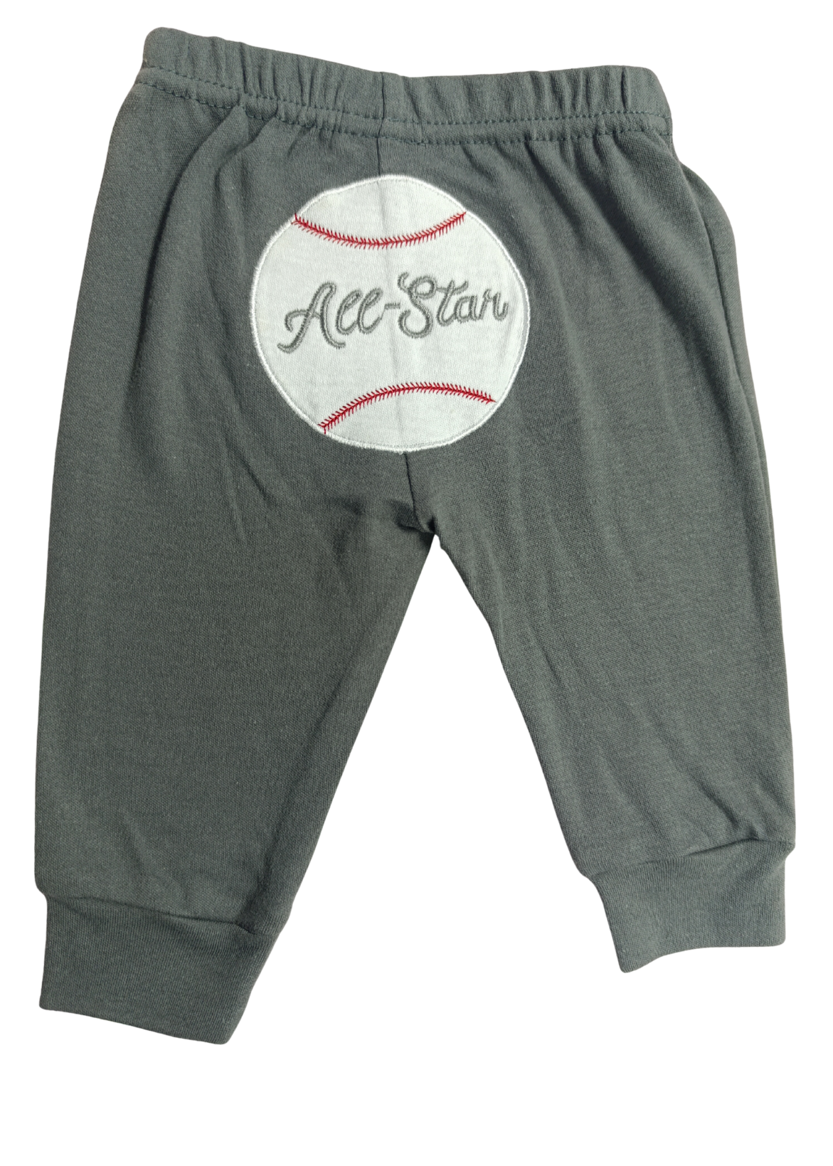 Pantalón de Algodón para Bebé Gris con Aplique All-Star