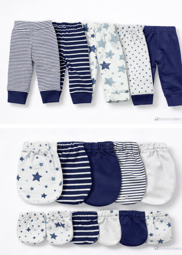 Set de Bebé Niño 25 Piezas Azul – Ropa y Accesorios Esenciales