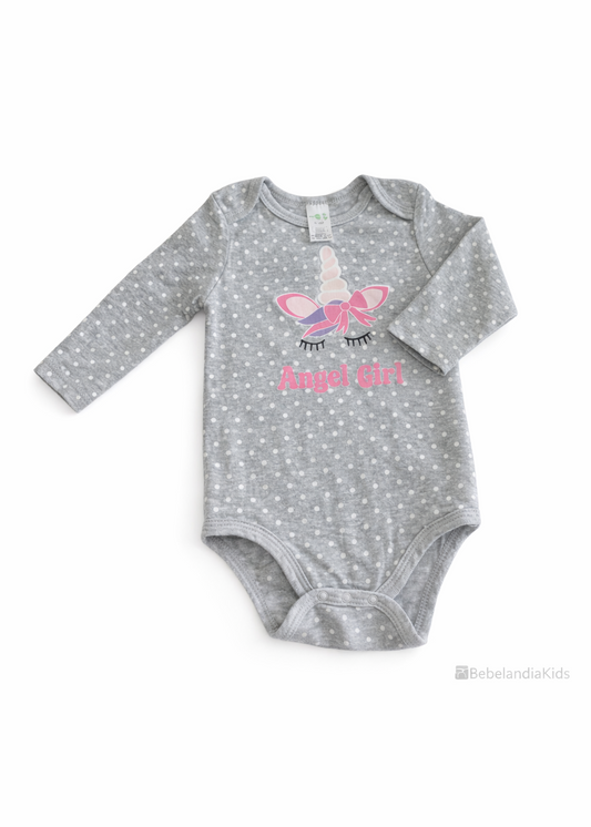 Mameluco Gris Unicornio