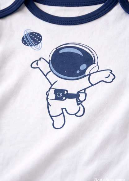 Mameluco Blanco Manga Larga Astronauta – Bebé Niño