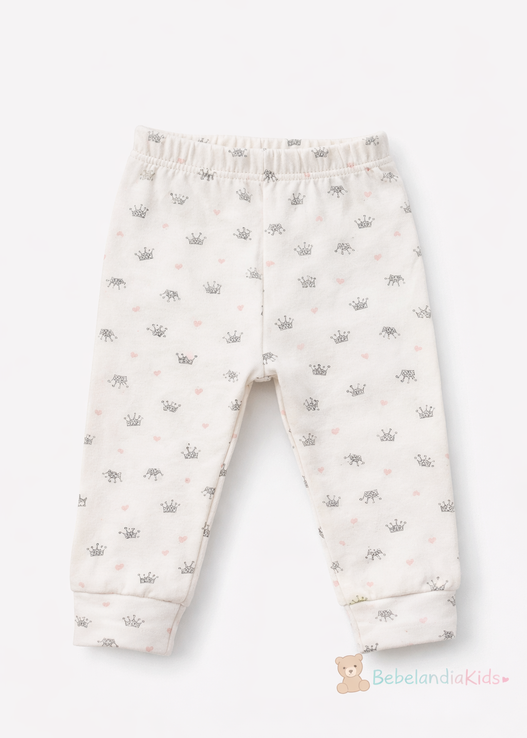 Pantalón de Algodón con Elefante para Bebé Niña | Suave y Cómodo