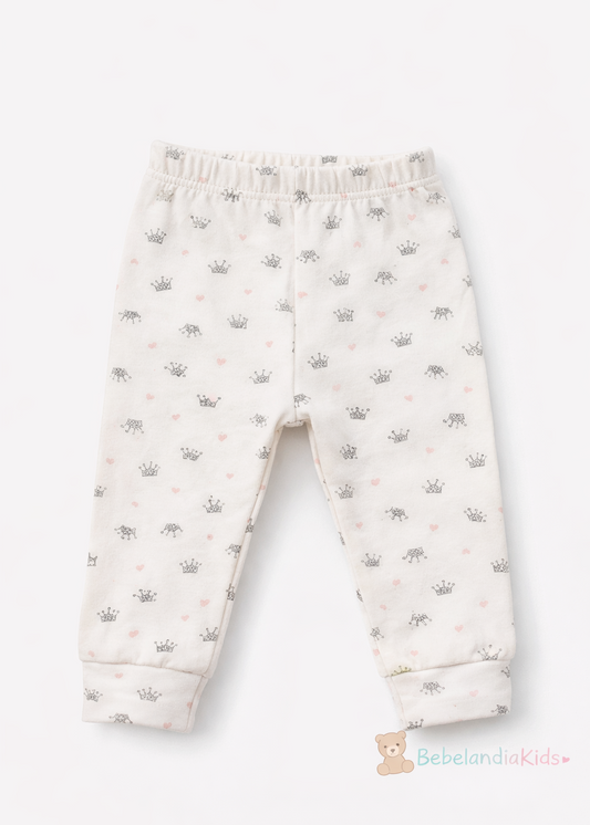 Pantalón de Algodón con Elefante para Bebé Niña | Suave y Cómodo