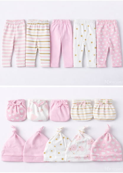Set de Regalo para Bebé 25 Piezas Rosa – Ropa y Accesorios Esenciales