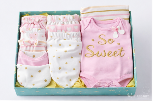 Set de Regalo para Bebé 25 Piezas Rosa – Ropa y Accesorios Esenciales